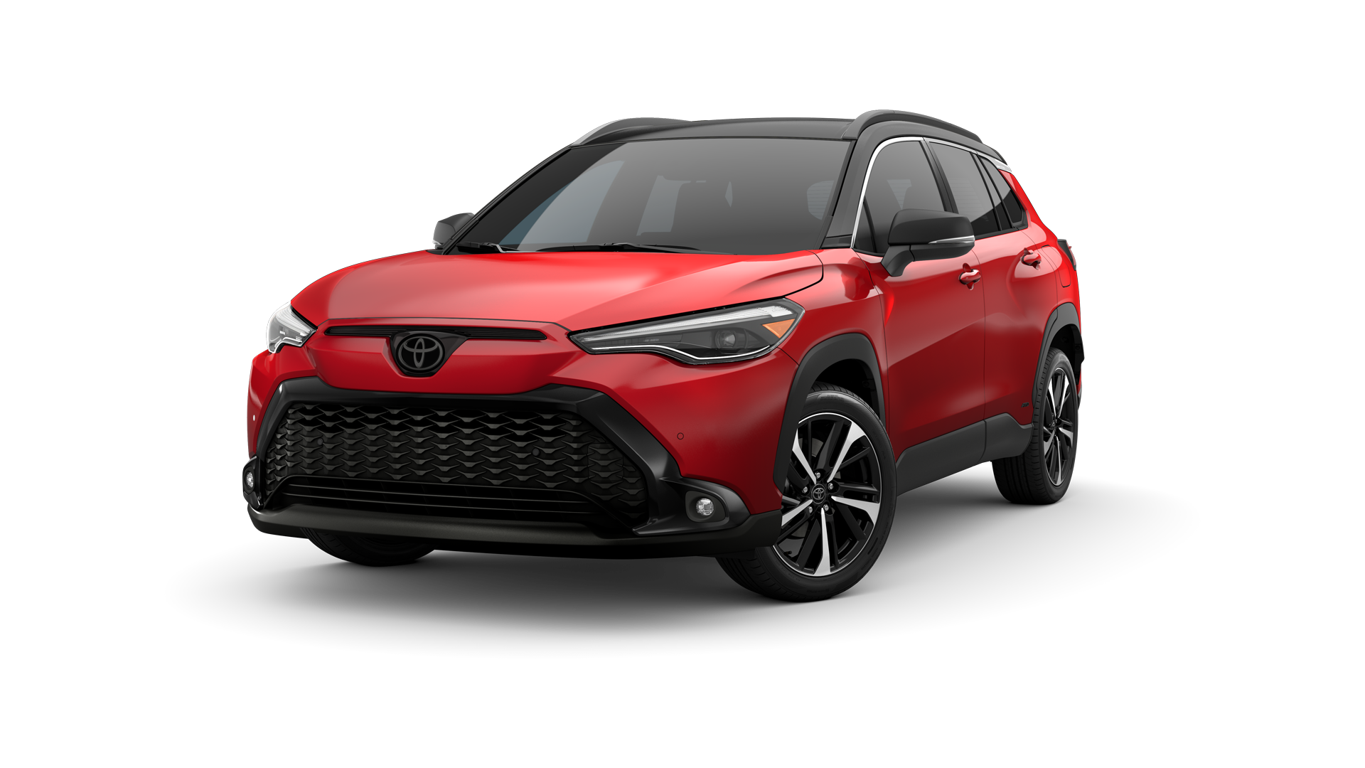 Three-sixty image of 2024 Corolla Cross Hybrid in Soul Red Crystal* / Jet Black Roof